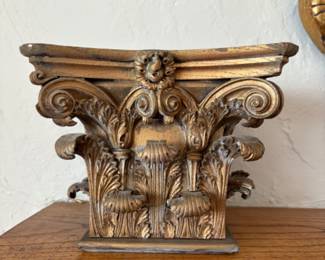 lots of architectural columns and capitals, small and large, great decor pieces