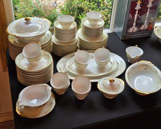 Large Meita Japan Hand Painted China Set