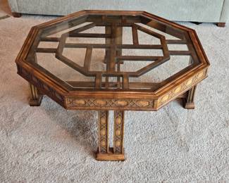 Vintage Fretwork Coffee Table