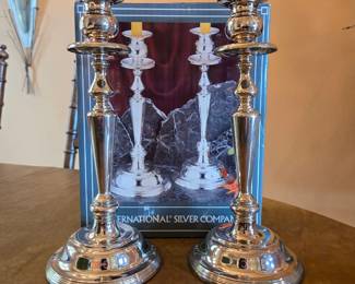 International Silver Company Candlestick Holders