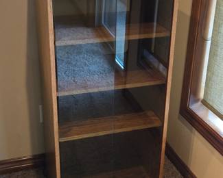 Solid Oak Stereo A/V Cabinet