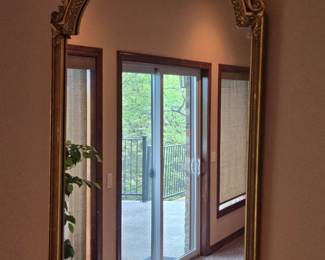 Vintage Gold Gilded Hanging Mirror