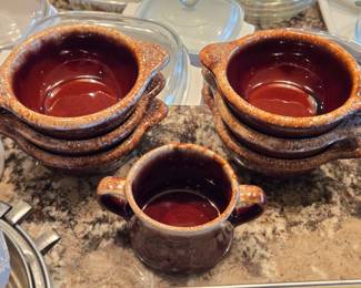 Hull Oven Proof Brown Drip Pottery