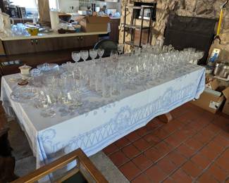 High quality crystal glasses, vases, bowls, and more.