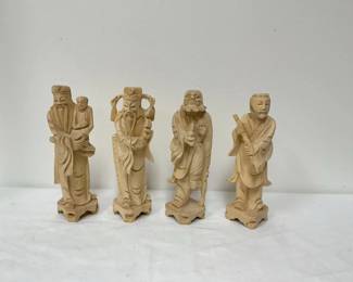Light Wood Chinese Statues
