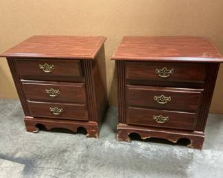 Set Of Two Wooden Night Stands