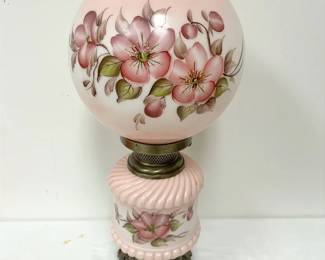 Pink Hurricane Lamp
