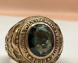 1933 Virginia Polytechnical Institute Class Ring