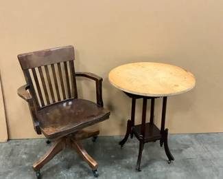 Office Table And Chair On Wheels