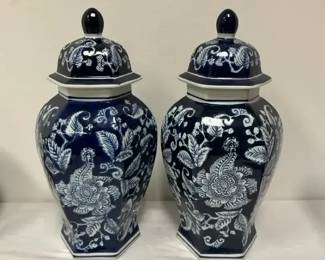 Floral Jars With Lids