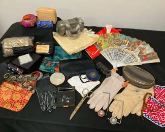 Vintage Gloves, Compacts, Organizers
