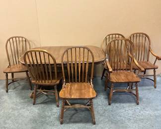 Wooden Drop Leaf Table And Chairs