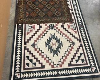 Two Patterned Rugs