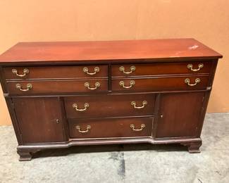 Dark Wood Multi Drawer Dresser