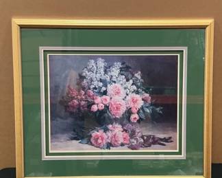 Pauline Caspers Lilac And Peonies With Irises