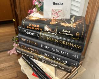 Autographed John Grisham books 