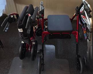 EFF102 2 Walkers And A Wheel Chair