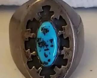 EFF076- Navajo Men's Ring 