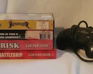EFF060- Sega Genesis Games And Controller