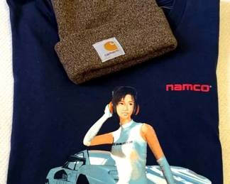EFF118 Official 1998 Namco Ltd. Game T-Shirt With Carhartt Beanie 