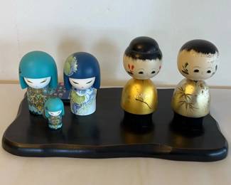 EFF020 Japanese Kokeshi And Kimmidolls 