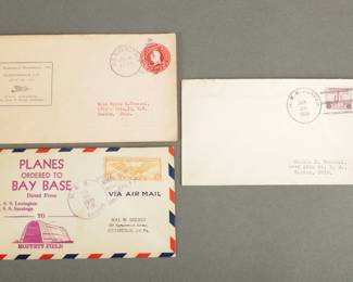 3 Navy Ship Cancellations. 1932 is the USS Saratoga. 1933 is the USS Beaver. 1935 is the USS Bridge.