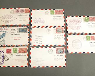 8 Airmail Airport Dedictions. From 1929 to 1933.