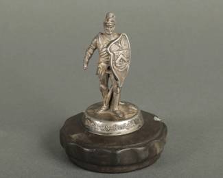 1912-1920 Stearns Knight Automotive Mascot. Measures 4 3/8" tall. Copyright 1912