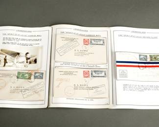 Four Lindbergh Flown Airmail. February 1928. Two are Havana, Cuba. One is Port-Au-Prince and one is east Orange, NJ from Cuba. Mail carried in the Spirit of St. Louis. Historic Cover