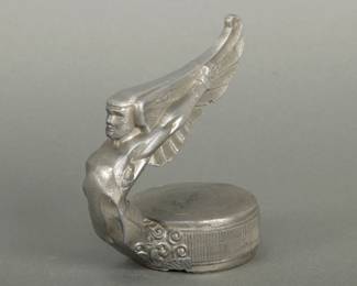 1928 Essex Automotive Mascot. 5" tall and 5" wide. This is a winged posed man