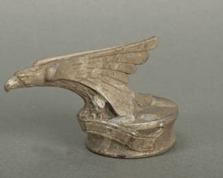 1927-1928 Marmon Automotive Mascot. Has art deco eagle measuring 2 3/4" high and 4 3/4" long.