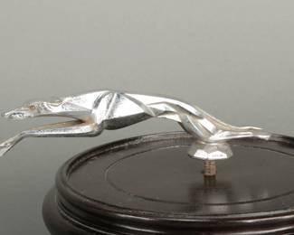 Art Deco Greyhound Hood Ornament.