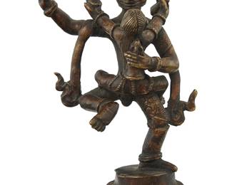 1096
A Tibetan brass group of two figures in yabyum
19th century or later
5.375" H x 3.375" W x 2.375" D
Estimate: $250 - $350