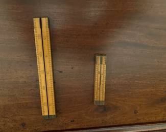 ANTIQUE 6AND 12 INCH RULERS.