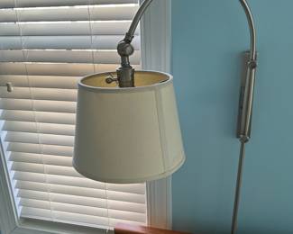 A PAIR OF WALL LAMPS.