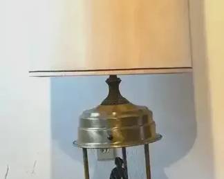 256 Vtg Rain Oil Table Lamp