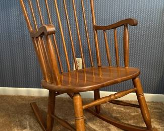 wooden rocking chair