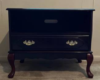 Solid Cherry Media Table