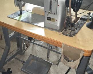 Consew 206RB - Walking foot industrial Machine - used for sewing light to heavy-weight materials such as leather, vinyl, canvas, and upholstery $700.00