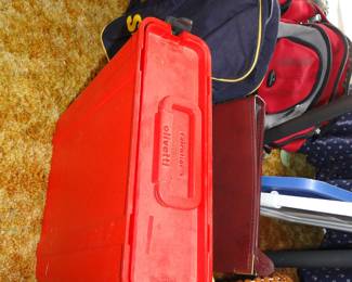 Red Olivetti typewriter