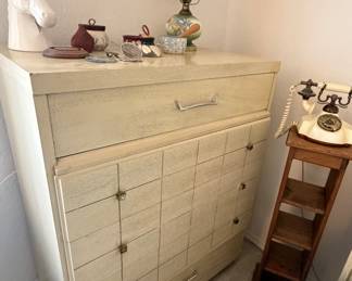 1960s chest of drawers and a great old telephone