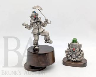 GEORGE GOOD PEWTER CLOWNS