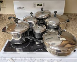 FARBERWARE STAINLESS POTS AND PANS