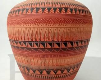 J CADMAN NAVAJO CAMEO CUT POTTERY