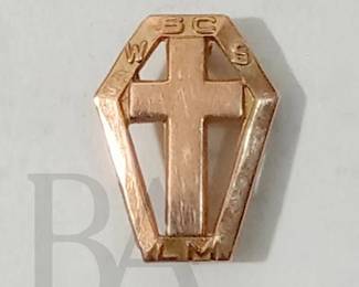 10K GOLD CROSS PIN