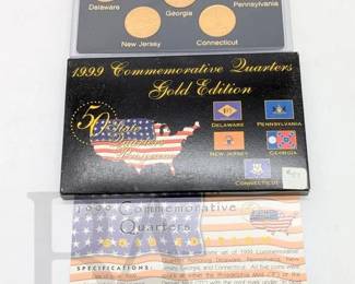 1999 GOLD PLATED QUARTERS