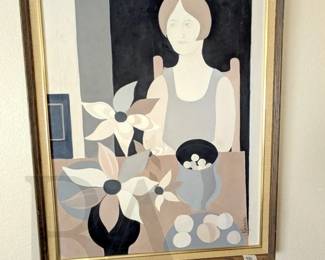 KARIN ABSTRACT OIL ON CANVAS