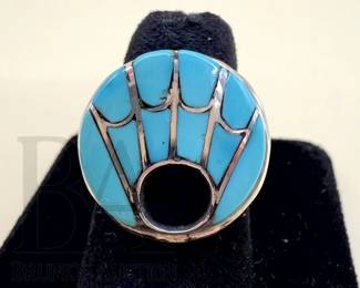 ZUNI STERLING & TURQUOISE RING