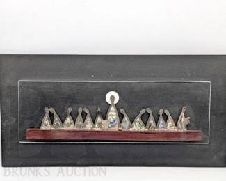 INLAID MOTHER OF PEARL LAST SUPPER