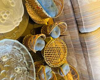 Mini dollhouse bamboo furniture